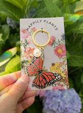 Load image into Gallery viewer, Monarch Butterfly Keychain, Garden & Entomology Gifts