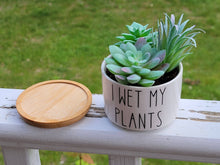 Load image into Gallery viewer, Funny Succulent Pots - White Ceramic Plant Pot: What The Fucculent