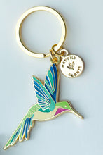 Load image into Gallery viewer, Hummingbird Keychain, Birds animal gifts: Double Ring