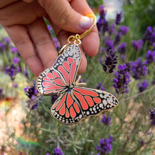 Load image into Gallery viewer, Monarch Butterfly Keychain, Garden & Entomology Gifts