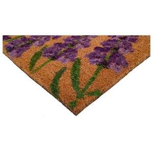 Lavender Hello Doormat 17” - 29”