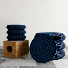 Load image into Gallery viewer, Triple BUBBLES Planter: Natural Wood / 4&quot;
