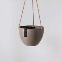 Load image into Gallery viewer, 8&quot; Signature Stone Hanging Planter Pot - Black Planter
