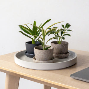 3" Upcycled Mini Planters: Bamboo Fibre (Black)