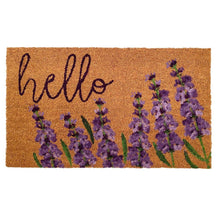 Load image into Gallery viewer, Lavender Hello Doormat 17” - 29”
