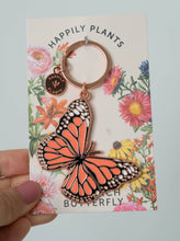 Load image into Gallery viewer, Monarch Butterfly Keychain, Garden &amp; Entomology Gifts
