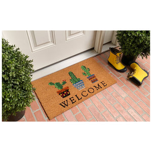 Cactus Welcome Doormat: 24'' x 36''