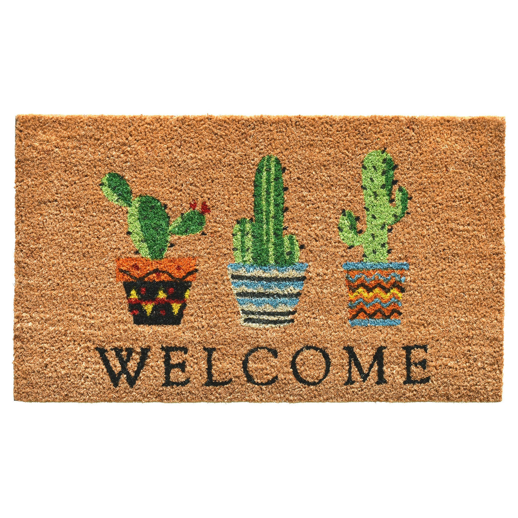 Cactus Welcome Doormat: 24'' x 36''