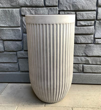 Load image into Gallery viewer, 13" Flute Tall Round - Burnt Cement
