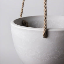 Load image into Gallery viewer, 8&quot; Signature Stone Hanging Planter Pot - Black Planter
