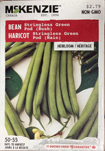 Load image into Gallery viewer, McKenzie Seeds- Bean: Stringless Green Pod (Bush)
