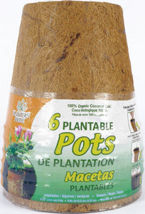 Plant Best - 4.50" Biodegradable Coconut Coir Pot - 6 Pk