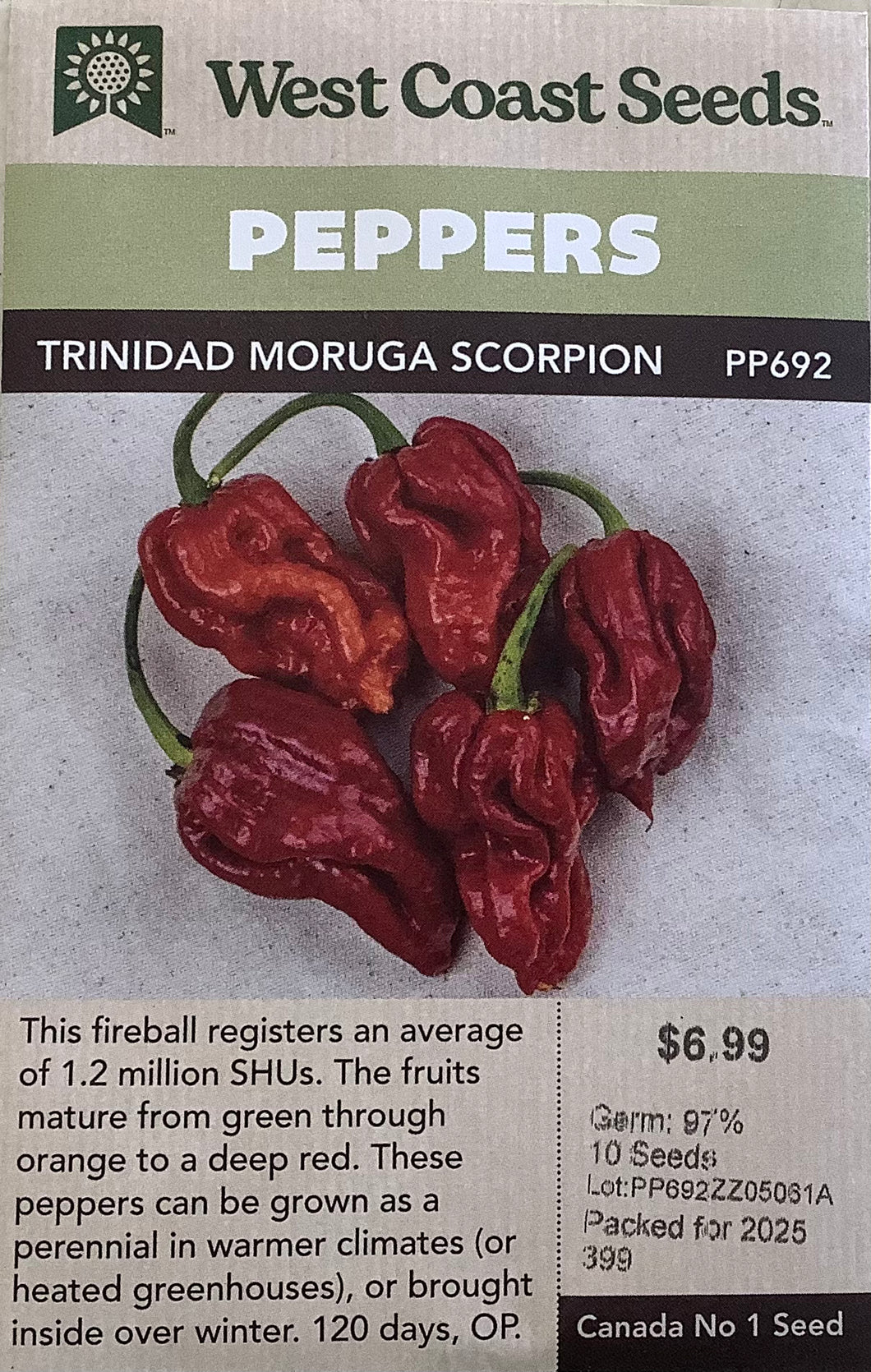 Peppers - Trinidad Moruga Scorpion