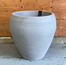 Load image into Gallery viewer, Linea Ellipse Planter Set- Burnt Cement
