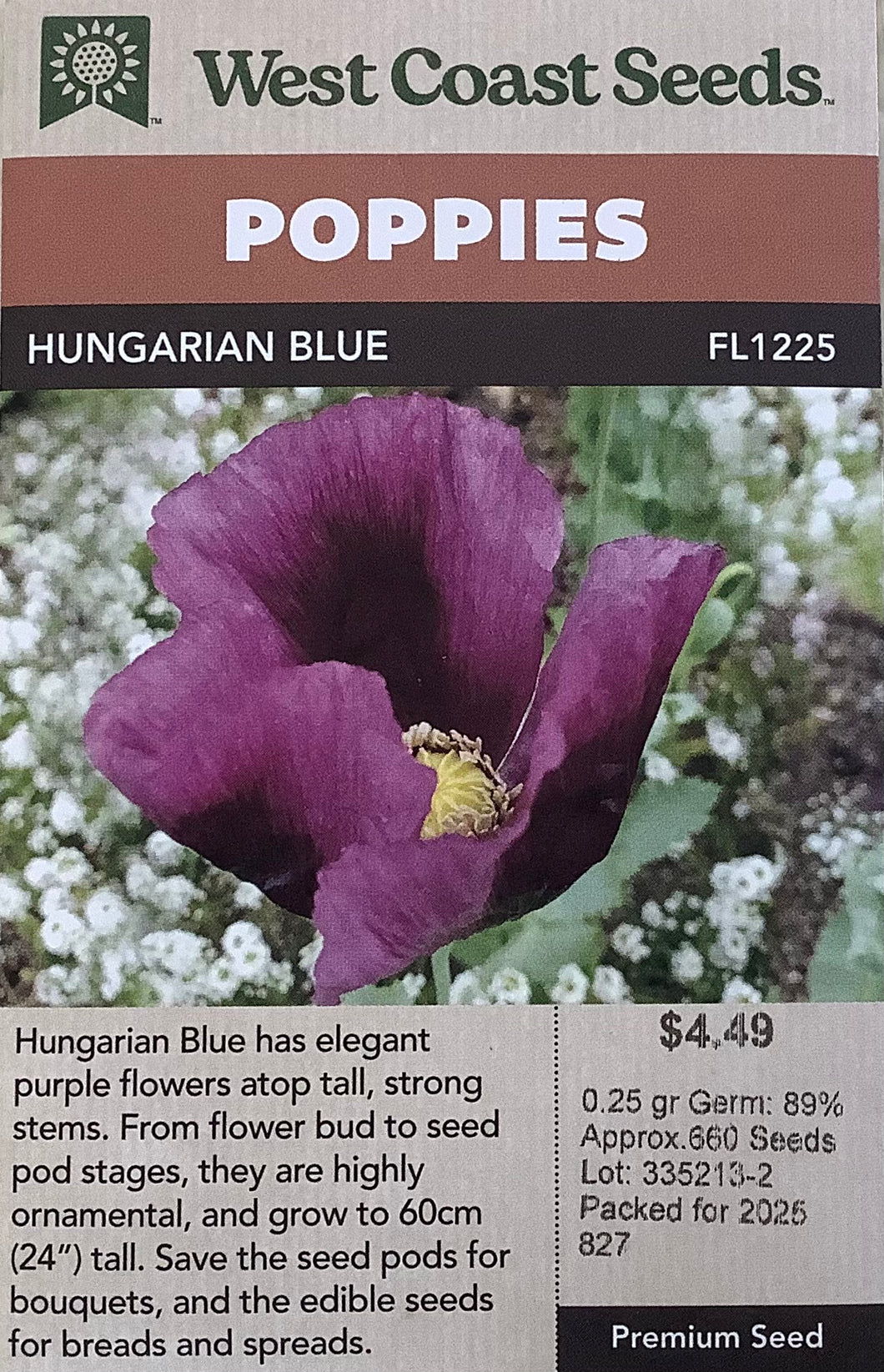 Poppy: Hungarian Blue