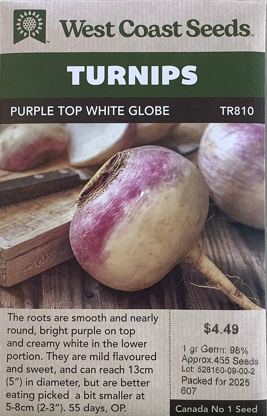 Turnip - Purple Top White Globe