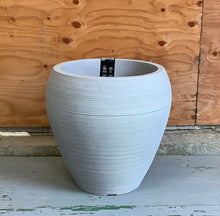 Load image into Gallery viewer, Linea Ellipse Planter Set- Burnt Cement
