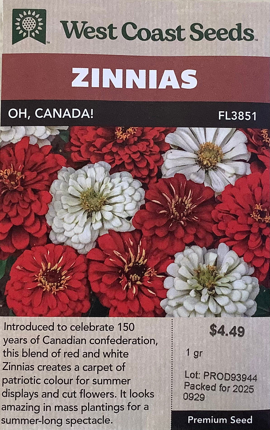 Zinnia - Oh, Canada!