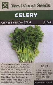 Celery - Chinese Yellow Stem