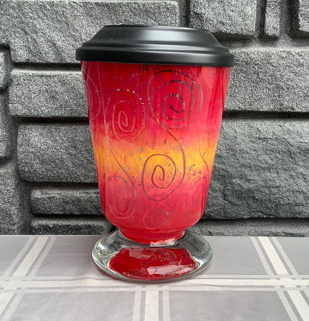 COA Red & Yellow Standing Solar Light