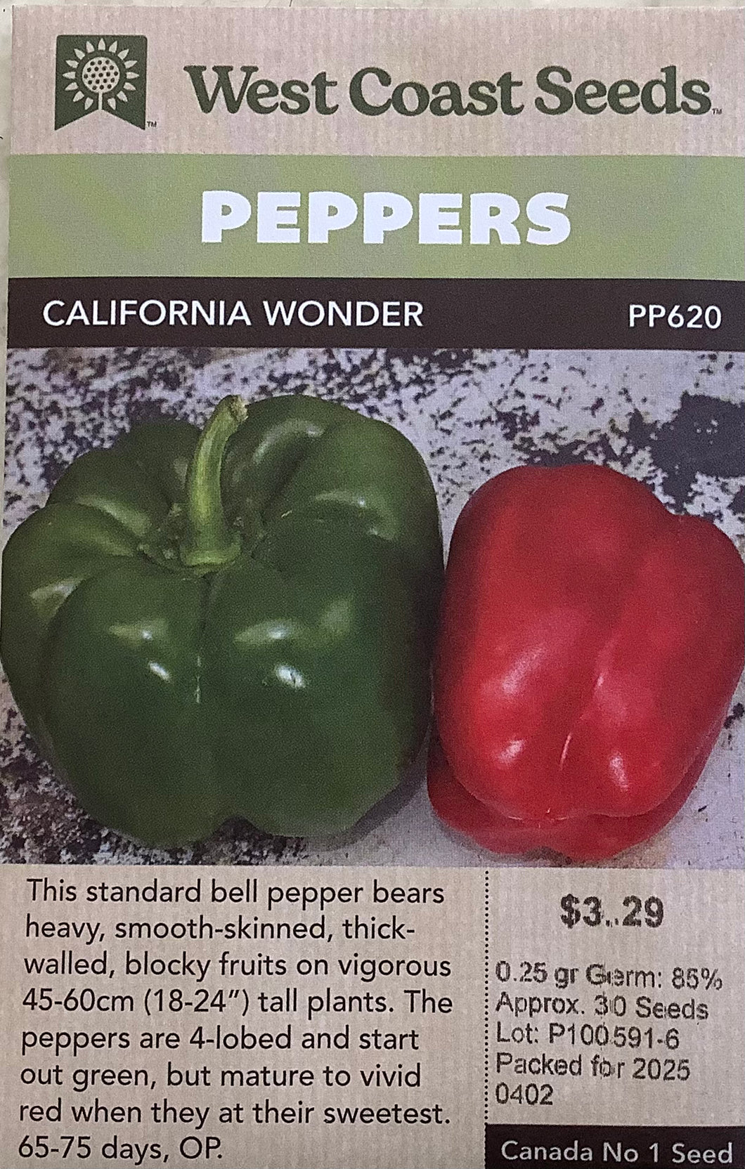 Peppers - California Wonder 300