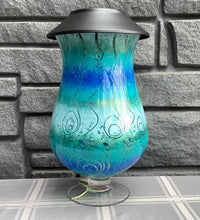 Load image into Gallery viewer, COA Large Blue Vase Solar Light

