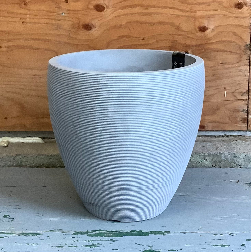 New Linea Ellipse Planter - Burnt Cement