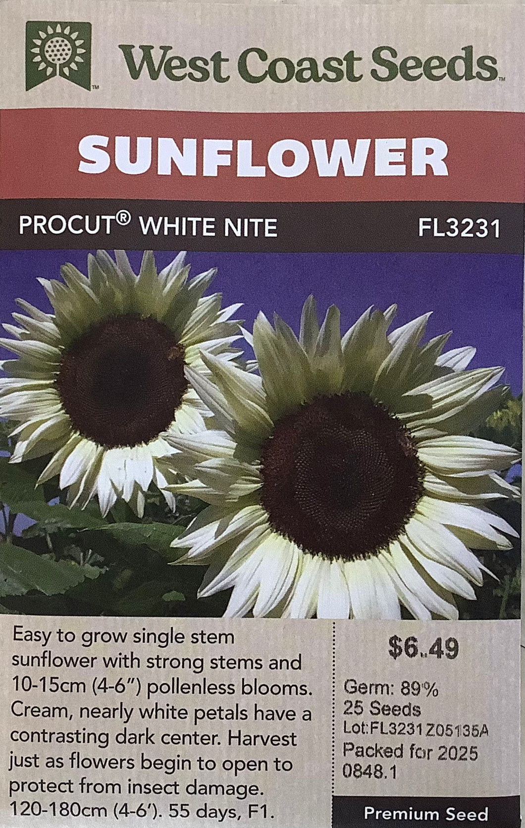 Sunflower - ProCut White Nite F1