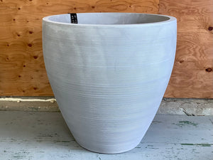 New Linea Ellipse Planter - Burnt Cement