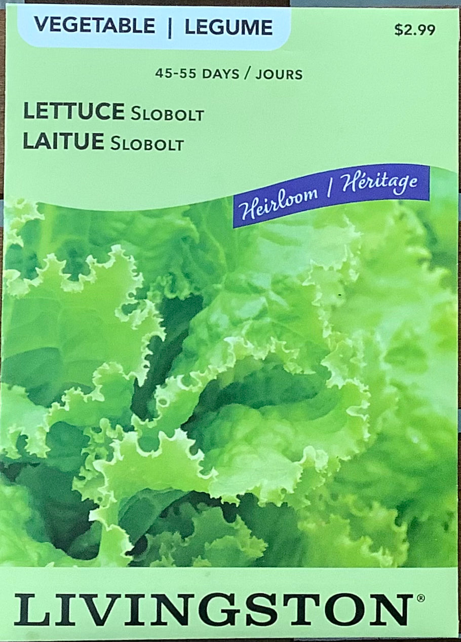Livingston Heirloom Non-GMO Lettuce: Slobot
