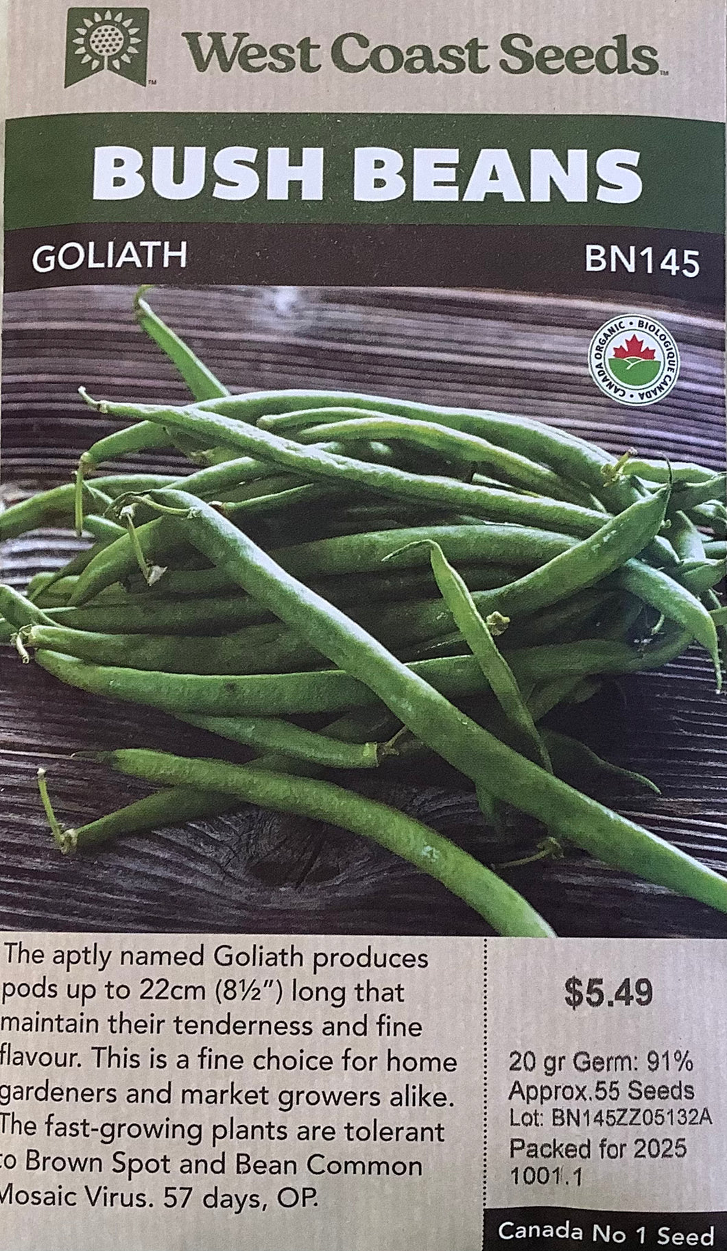Beans - Goliath Certified Organic