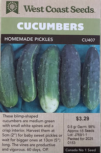 Cucumber - Homemade Pickles