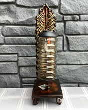 Load image into Gallery viewer, COA Tall Metal Leaf Solar Light
