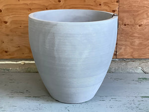 New Linea Ellipse Planter - Burnt Cement