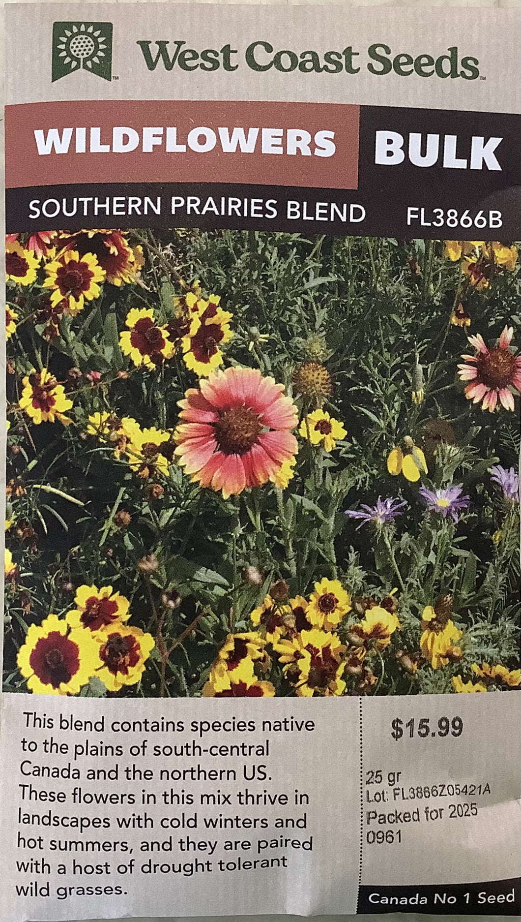 Wildflowers - Southern Prairie Wildflower Blend