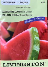 Load image into Gallery viewer, Livingston Heirloom Non-GMO Watermelon: Dixie Queen
