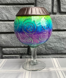 COA Multi Color Pedestal Solar Light