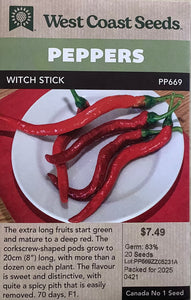 Peppers - Witch Stick Chili Pepper