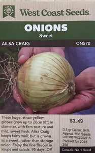 Onions -Ailsa Craig