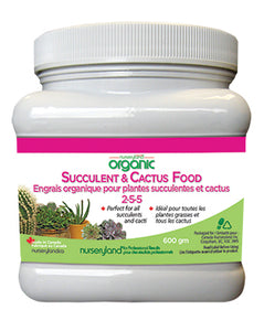 Nurseryland - Organic Cactus & Succulent Plant Food 2-5-5+11.5Ca  600g