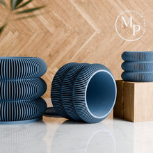 Load image into Gallery viewer, Triple BUBBLES Planter: Natural Wood / 4&quot;
