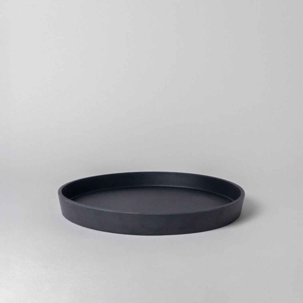 11” Bamboo Fibre Decor Tray (Black)