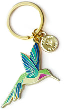Load image into Gallery viewer, Hummingbird Keychain, Birds animal gifts: Double Ring
