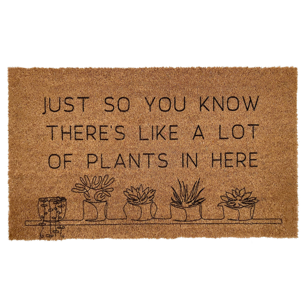 Just so you know...Doormat: 24