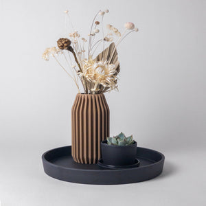11” Bamboo Fibre Decor Tray (Black)