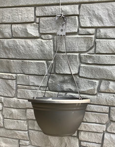 15" Big Boy Hanging Pot Black Empty