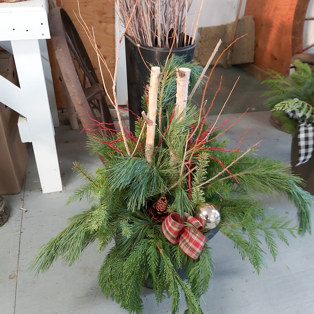 Porch Planter Christmas - Assorted