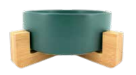 Load image into Gallery viewer, 8&quot; &quot;Akira&quot; Low Planter with Wooden Stand
