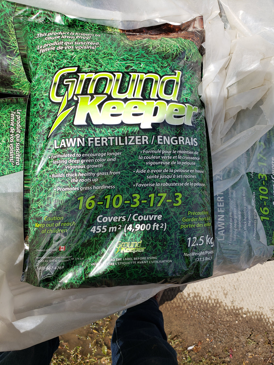 Ground Keeper Lawn Fertilizer 16-10-3-17-3