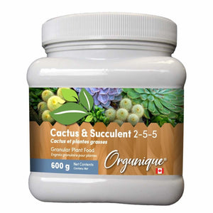 Orgunique - Cactus & Succulent Plant Food 2-5-5+11.5Ca  600g